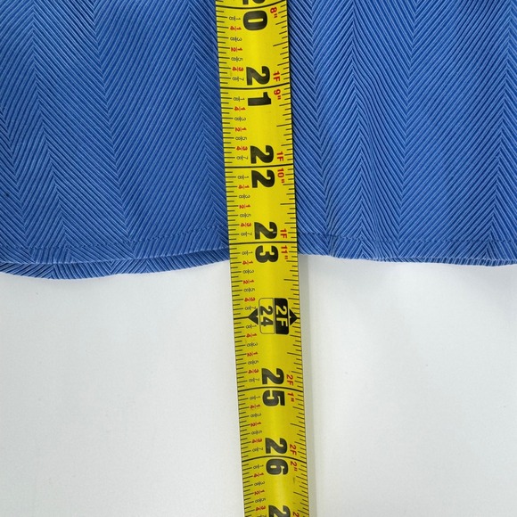 Robert Graham Kids Blue Herringbone Paisley Trim Button Down Shirt Size L - Picture 11 of 11